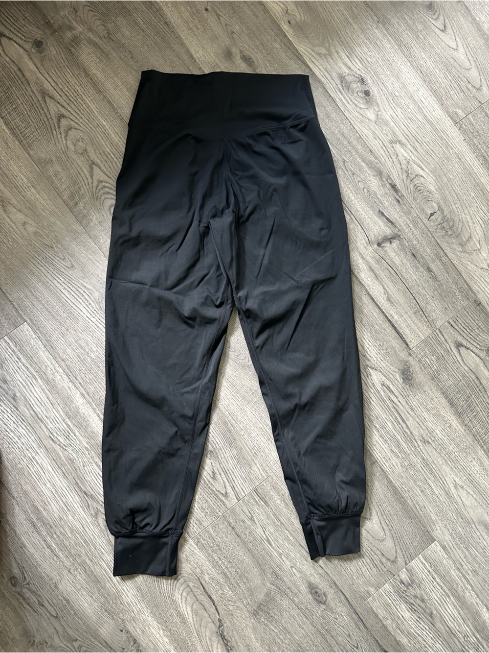 Black High-Waist Active Joggers